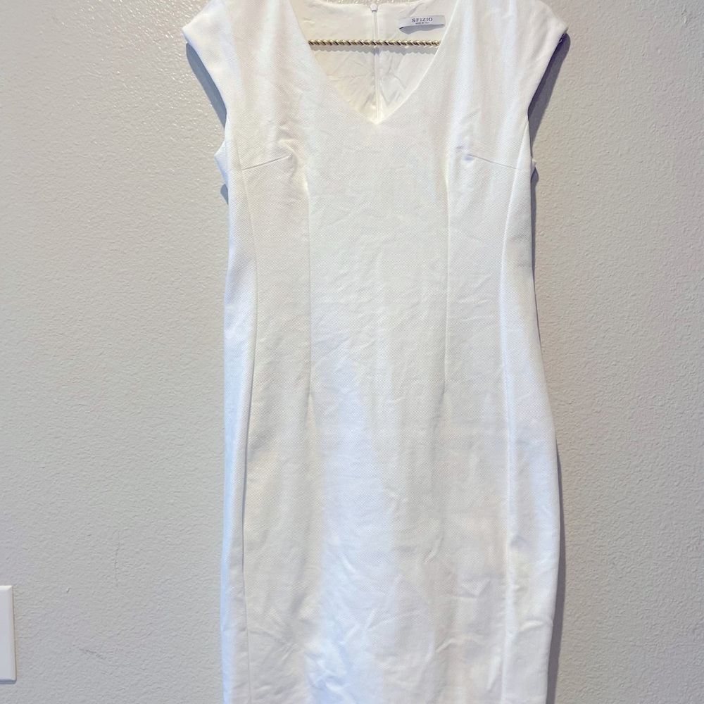 Sifzo luxury white dress nwt size 8